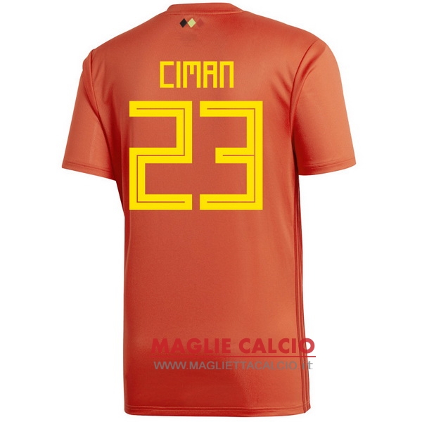 nuova maglietta belgio 2018 ciman 23 prima